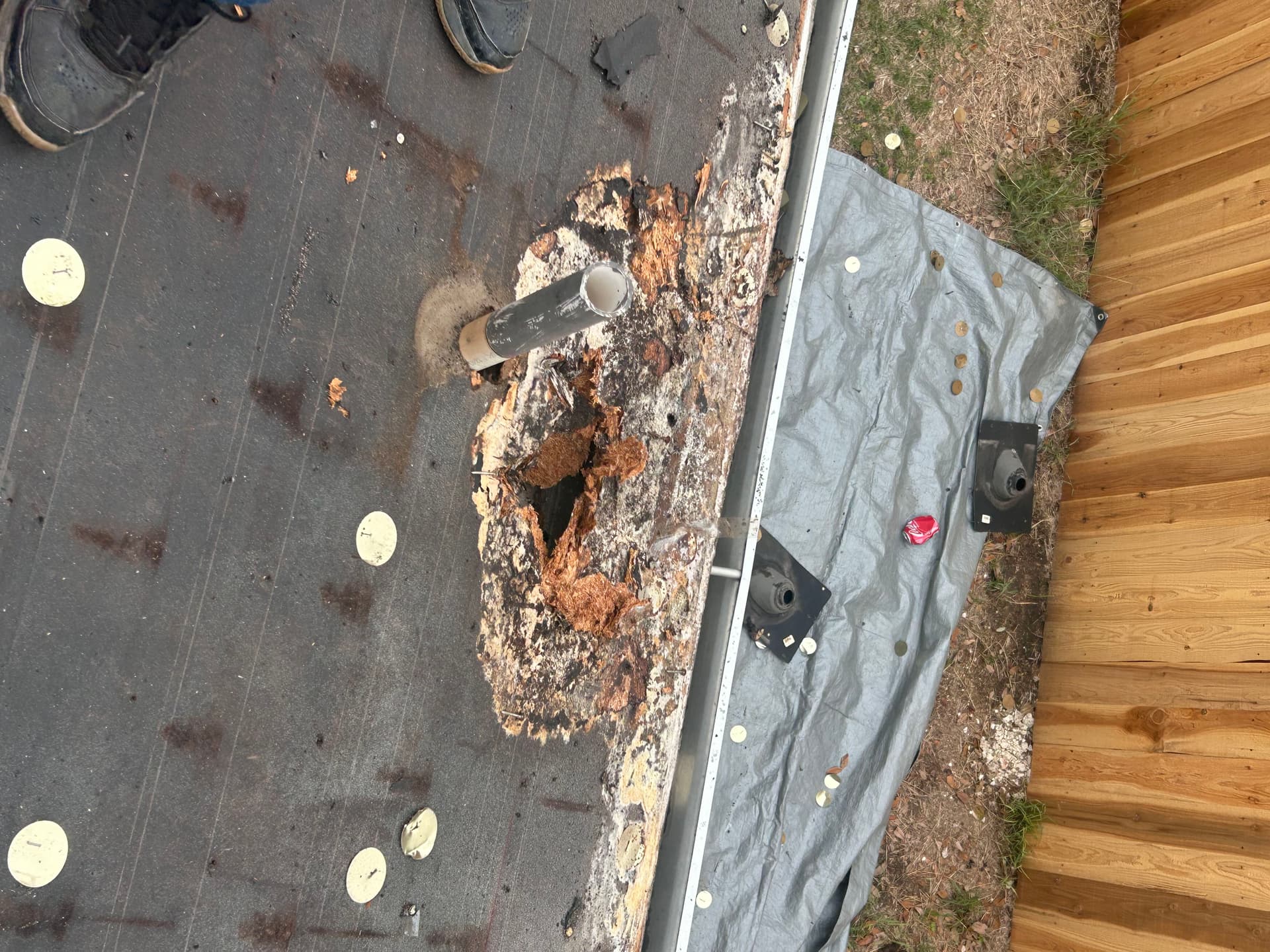 Gallery photos for Full Roof Replacement With Rotted Decking Repair: Image #3